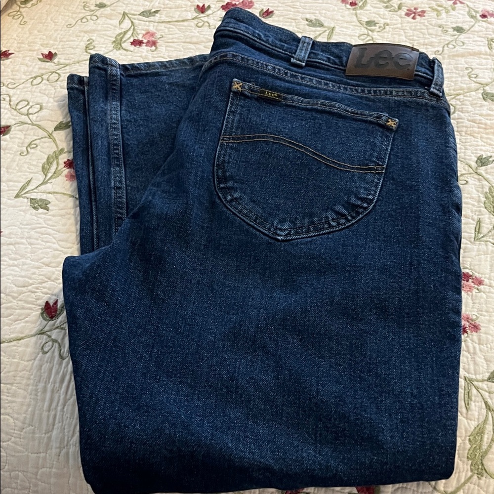 Lee Men's Dark Blue Relaxed Jeans